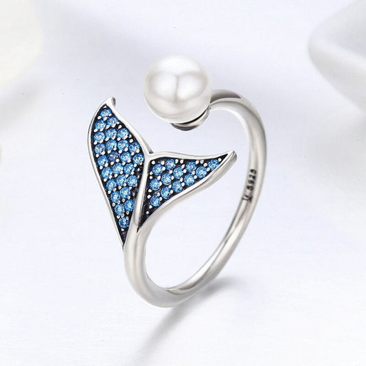 Zeemeermin Staart Open Ring