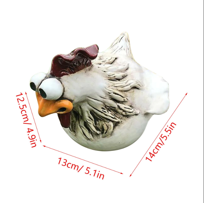 Chicken Yard Art Metal™️