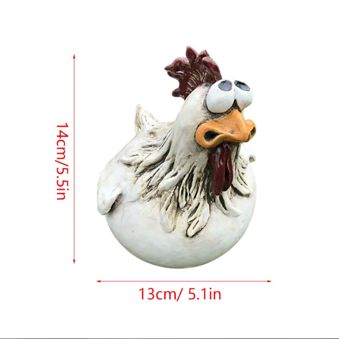 Chicken Yard Art Metal™️