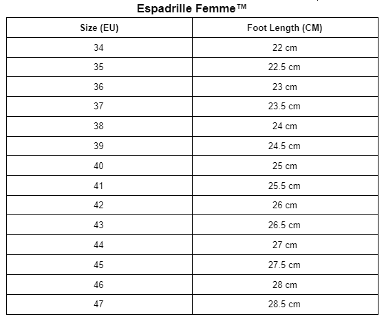Espadrille Femme™️
