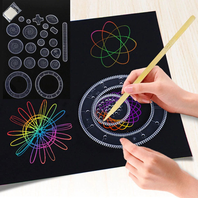 22pcs Spirograph