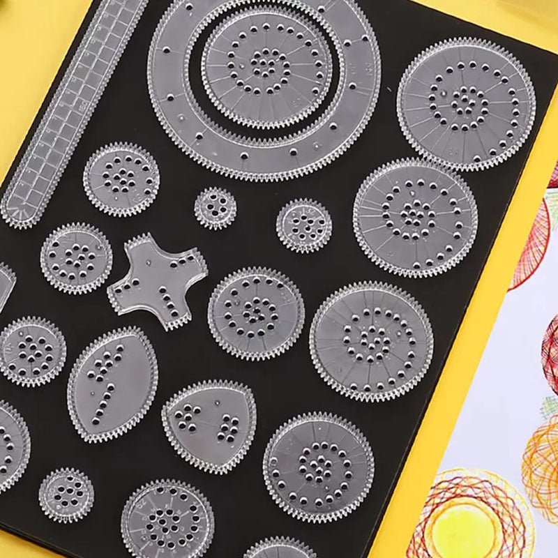 22pcs Spirograph