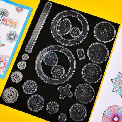 22pcs Spirograph