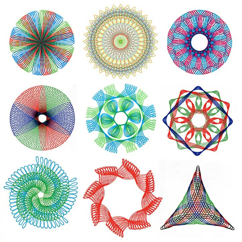 22pcs Spirograph