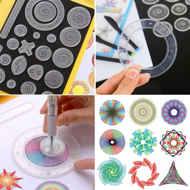 22pcs Spirograph