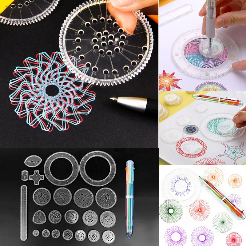 22pcs Spirograph