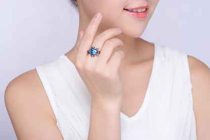 Schildpad Opaal Ring