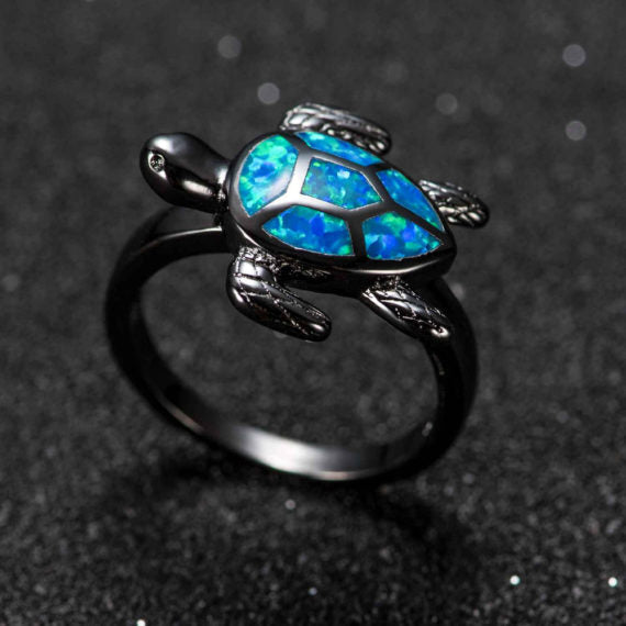 Schildpad Opaal Ring