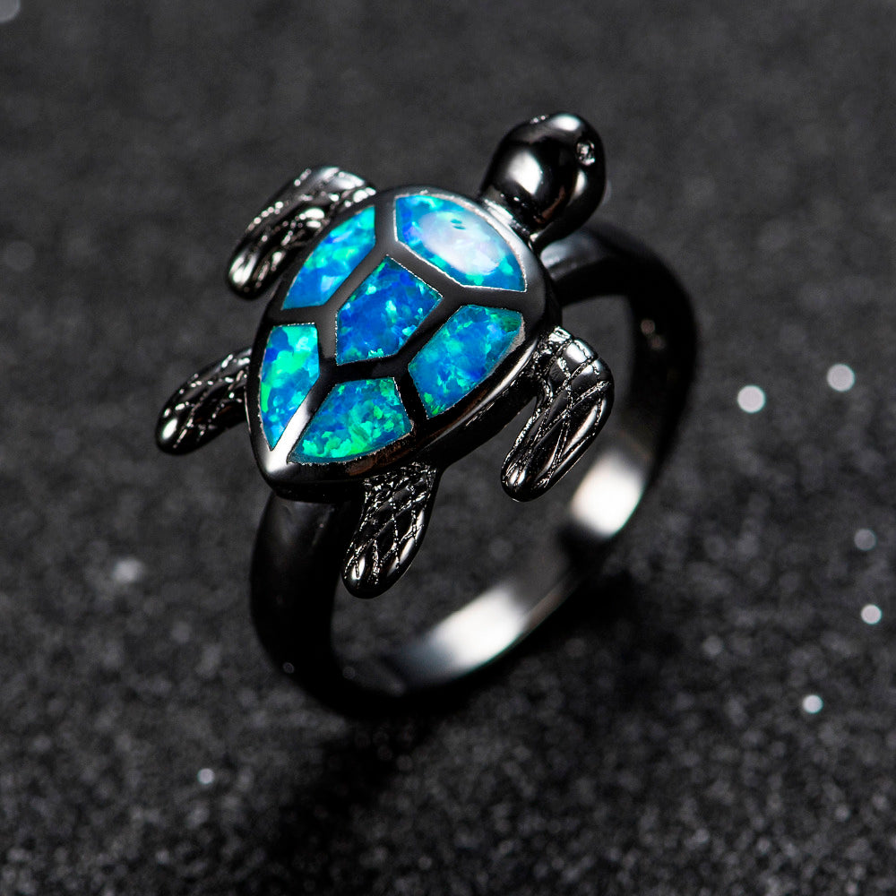 Schildpad Opaal Ring