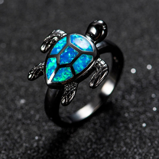 Schildpad Opaal Ring