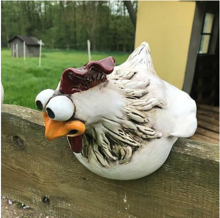 Chicken Yard Art Metal™️