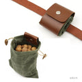 Leder Waxed Canvas zakje