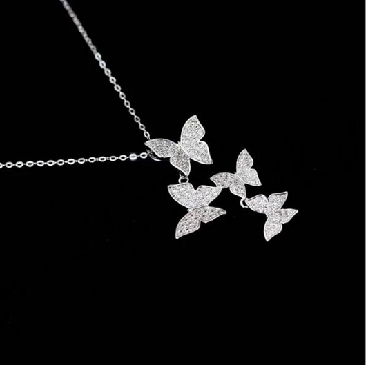 Zirkoon Vlinder Ketting