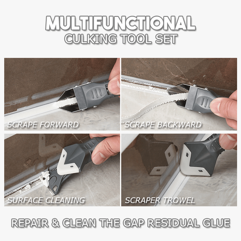 Multifunctional Caulk Finishing Tool Set