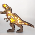 3D Houtgesneden Dinosaurus Ornamenten