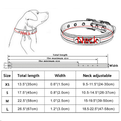 Gepersonaliseerd Honden Halsband