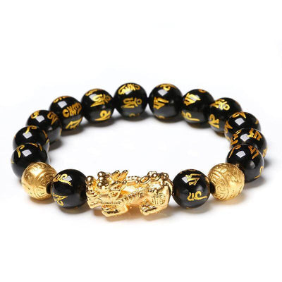 Feng Shui Zwarte Obsidiaan Armband