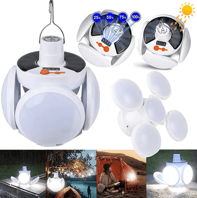 Opvouwbare 2-In-1 Zonne Lamp