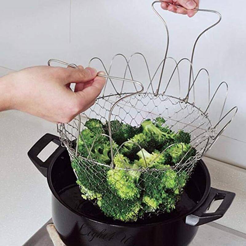 Chef Basket ｜Opvouwbare Multifunctionele Lek Mand