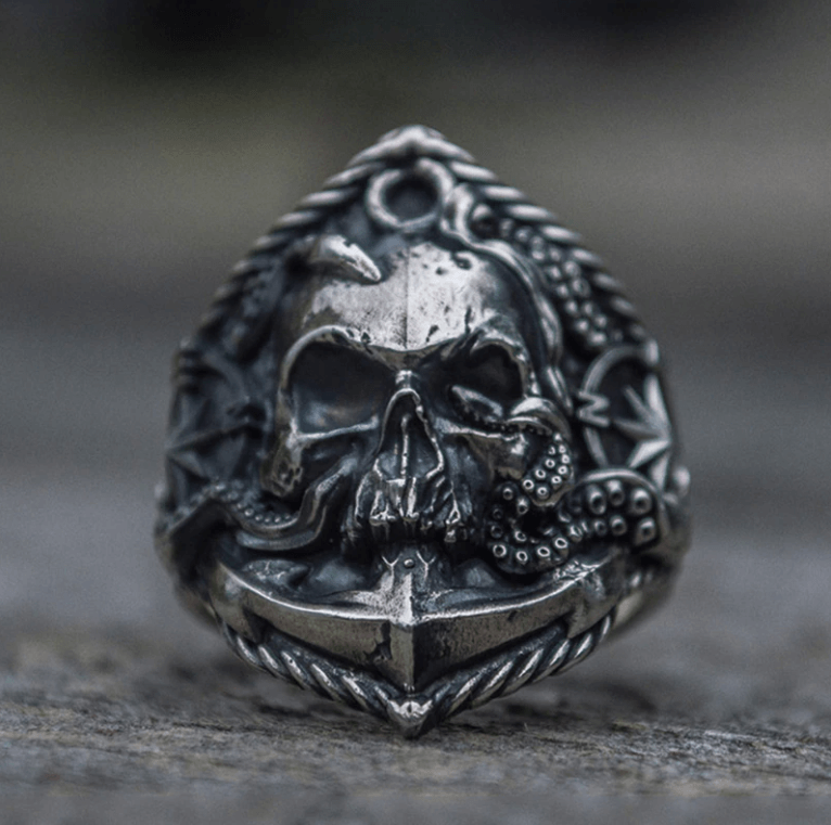 Gothic Schedel Ring