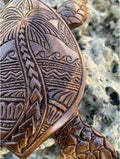 Houtgesneden Hawaiiaanse Schildpad