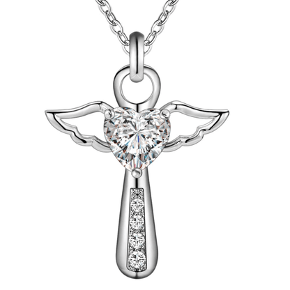 Engel Vleugels Kruis Ketting