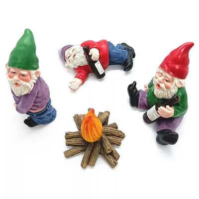 Dronken Kabouters | Creatieve Tuindecoratie