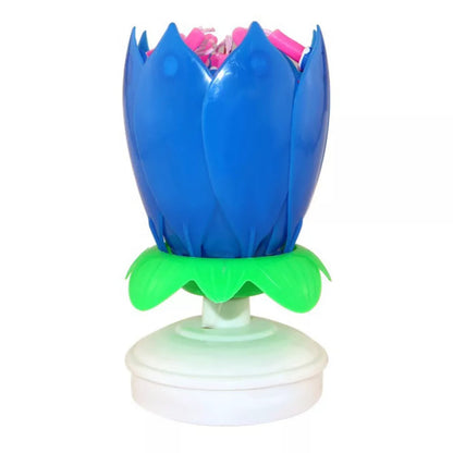 Musical Candle | Draaiende Lotus Kaars | 1+2 GRATIS