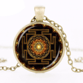 Sri Yantra Koepel Hanger Ketting