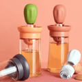 Olieverdeler Fles Met Siliconen Borstel