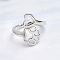 Paw Print Hart Ring