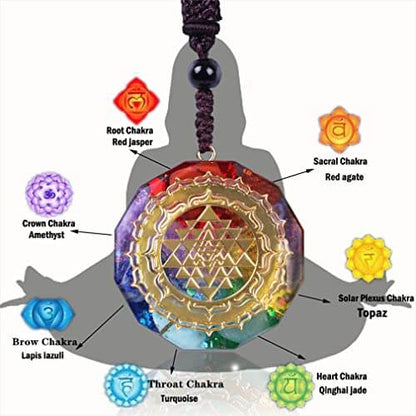 Sri Yantra Orgoniet Chakra Ketting