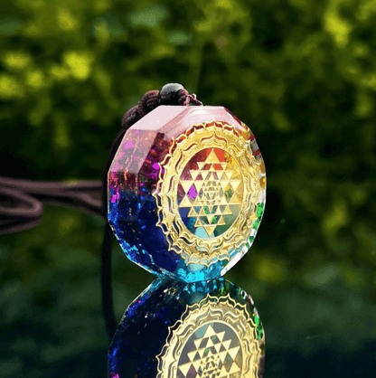 Sri Yantra Orgoniet Chakra Ketting