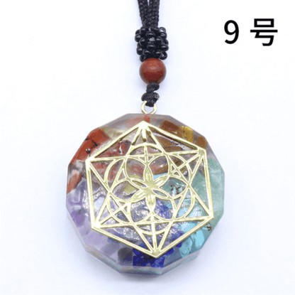 Sri Yantra Orgoniet Chakra Ketting