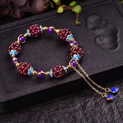 Granaat Edelsteen Granaatappel Armband