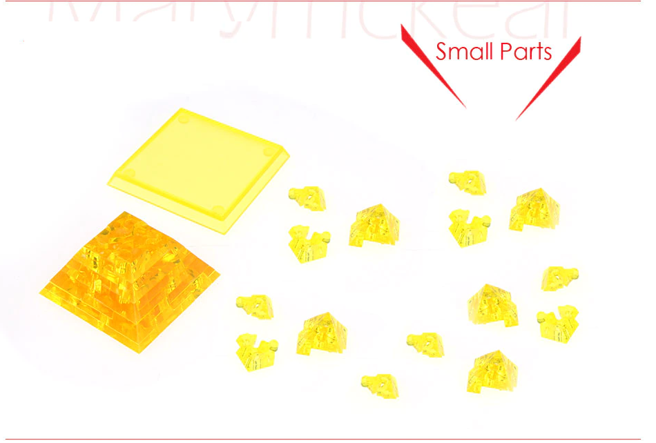 3D Kristallen Puzzel Piramide