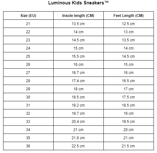 Luminous Kids Sneakers™️