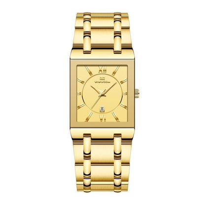 Gouden Vierkant Horloge