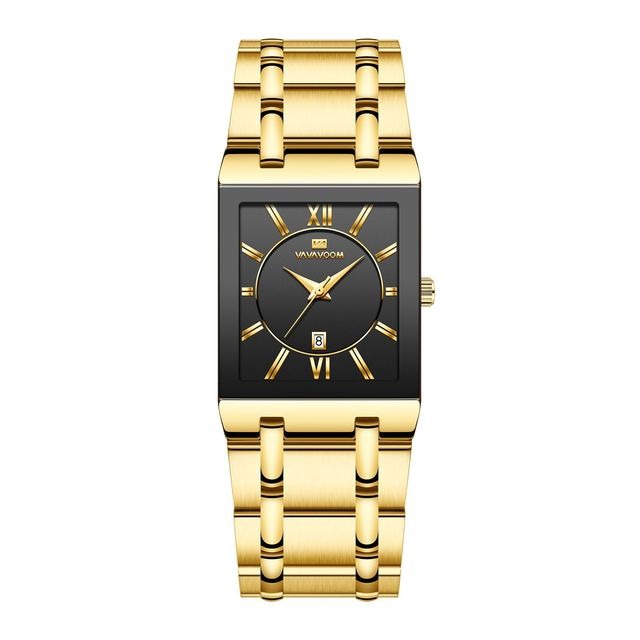 Gouden Vierkant Horloge