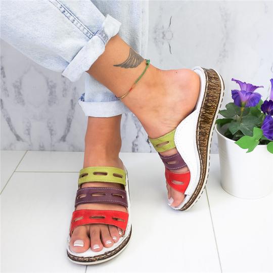 3 Kleurige Sandalen