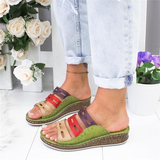 3 Kleurige Sandalen