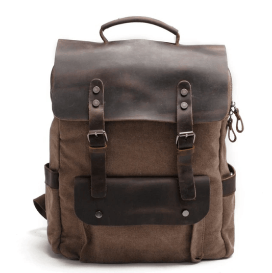 Canvas Leren Rugzak