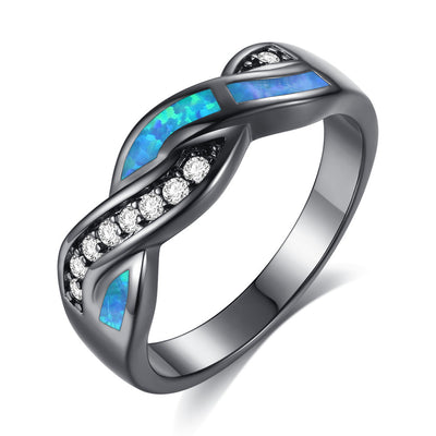 Mystieke Blauwe Golf Ring