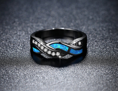 Mystieke Blauwe Golf Ring