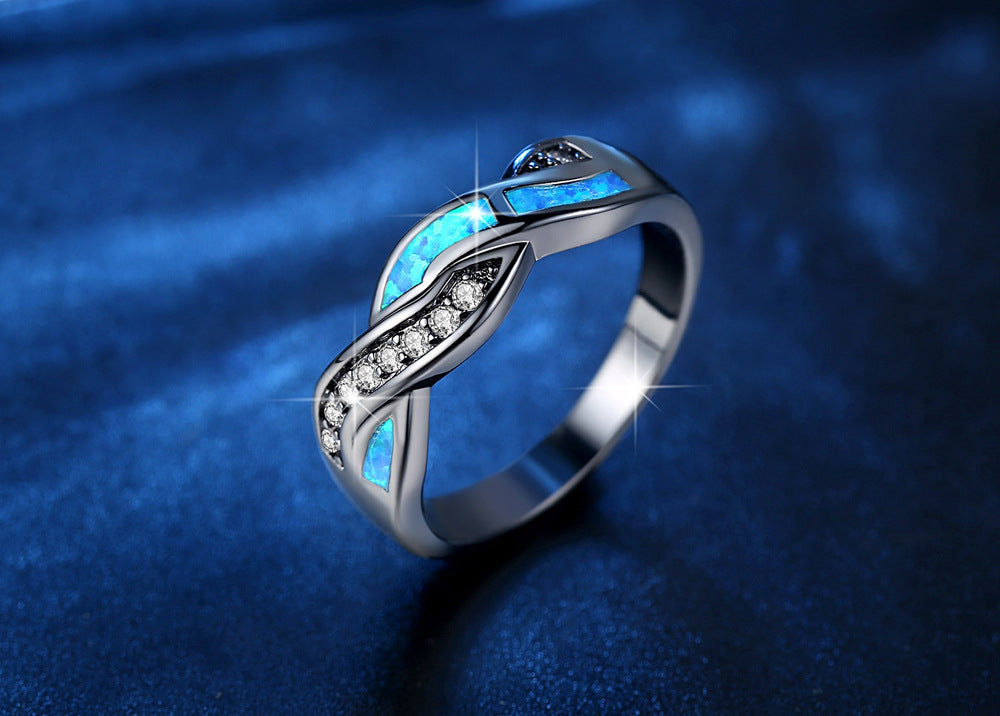 Mystieke Blauwe Golf Ring