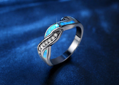 Mystieke Blauwe Golf Ring