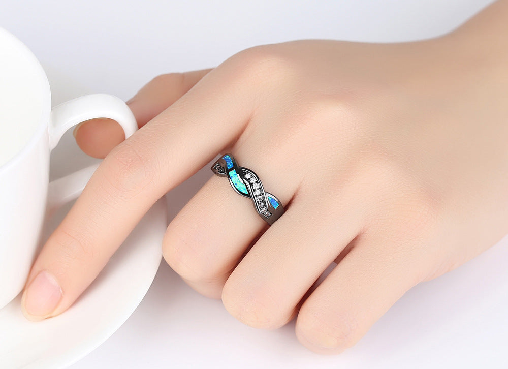 Mystieke Blauwe Golf Ring