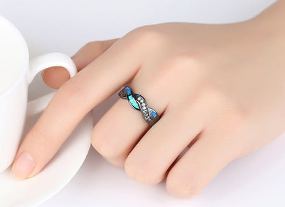 Mystieke Blauwe Golf Ring